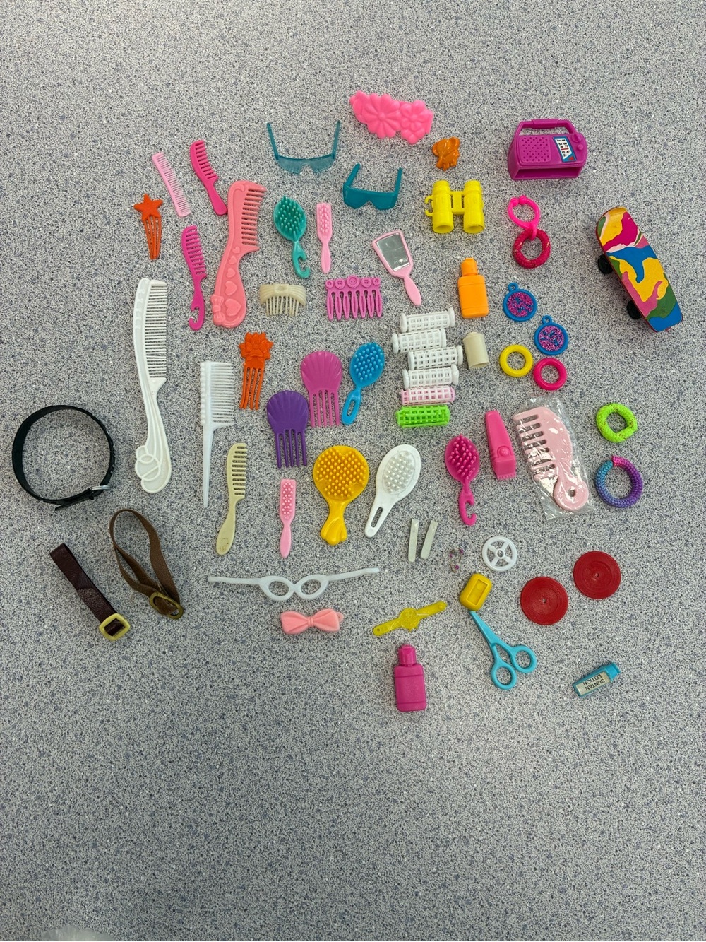 Assortment of Vintage Barbie Doll Accessories 61-Pieces